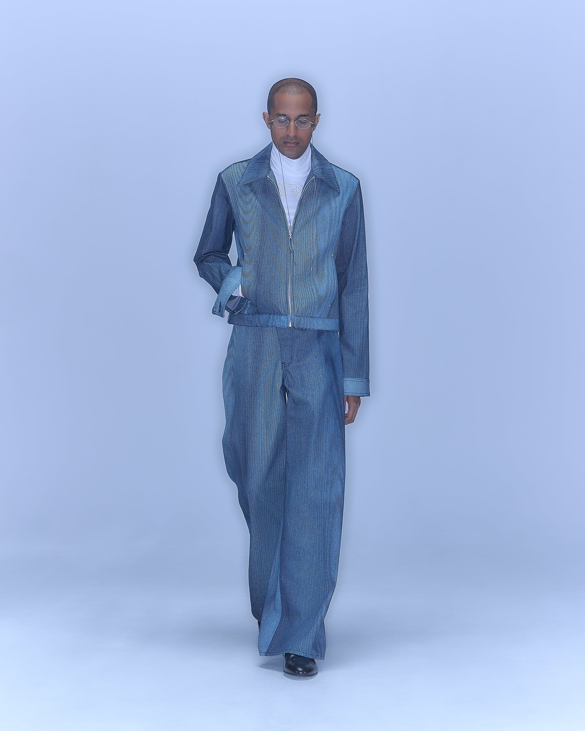 [PRE] Mirage Bleach Denim / navy