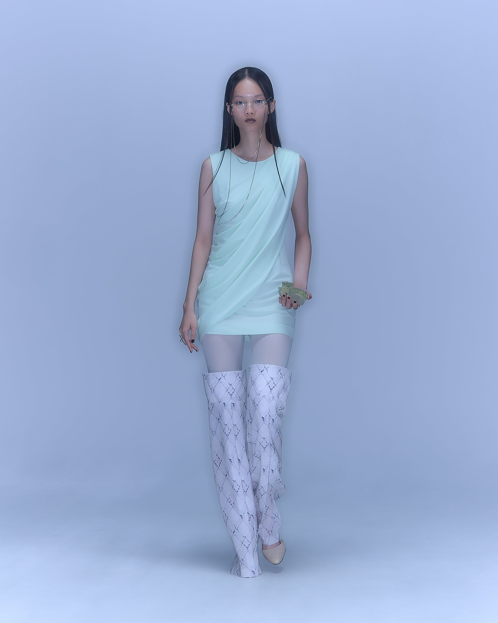 [PRE] Lattice Gaiters / white