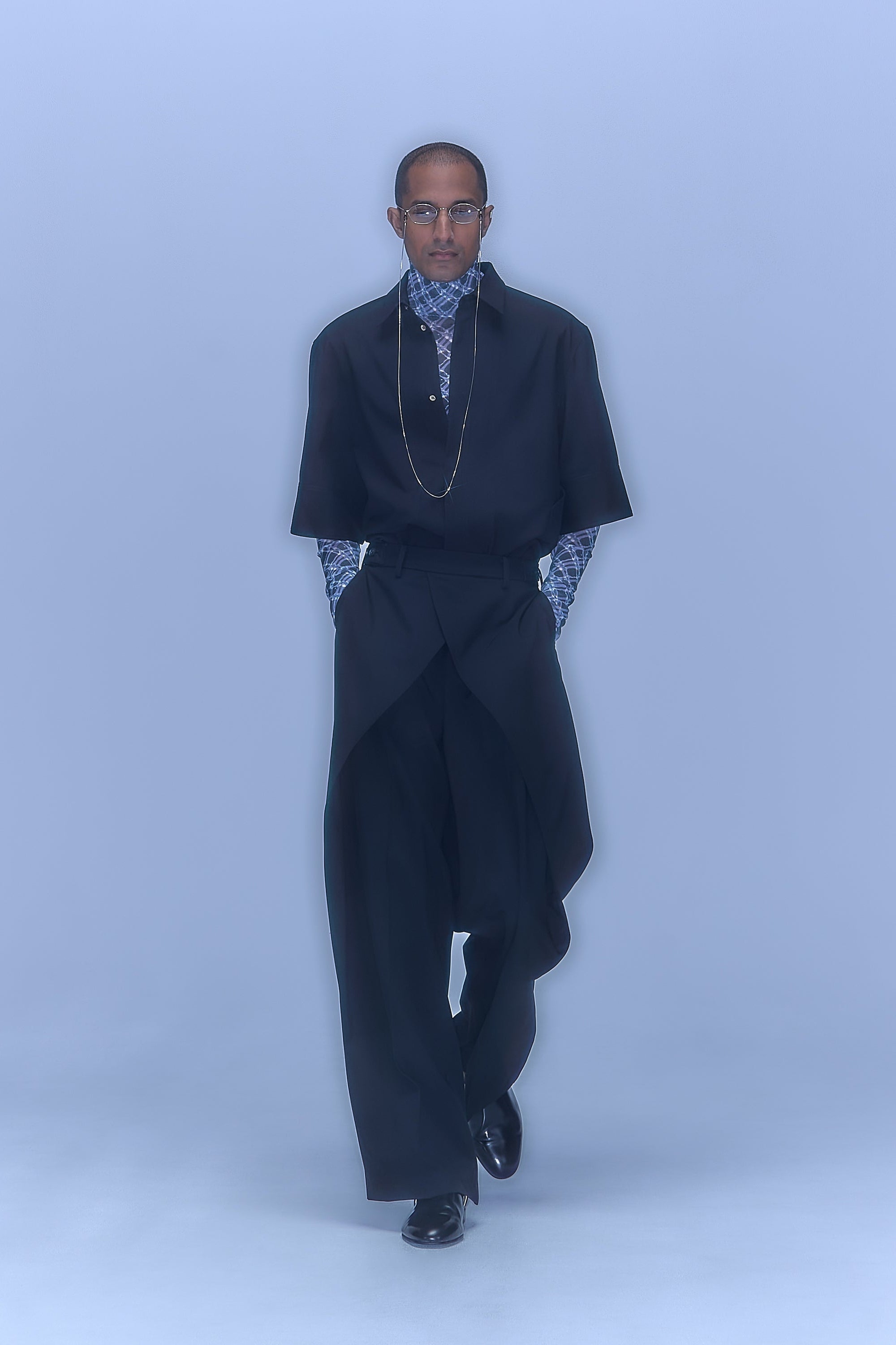 Tri Front Shirt / grey