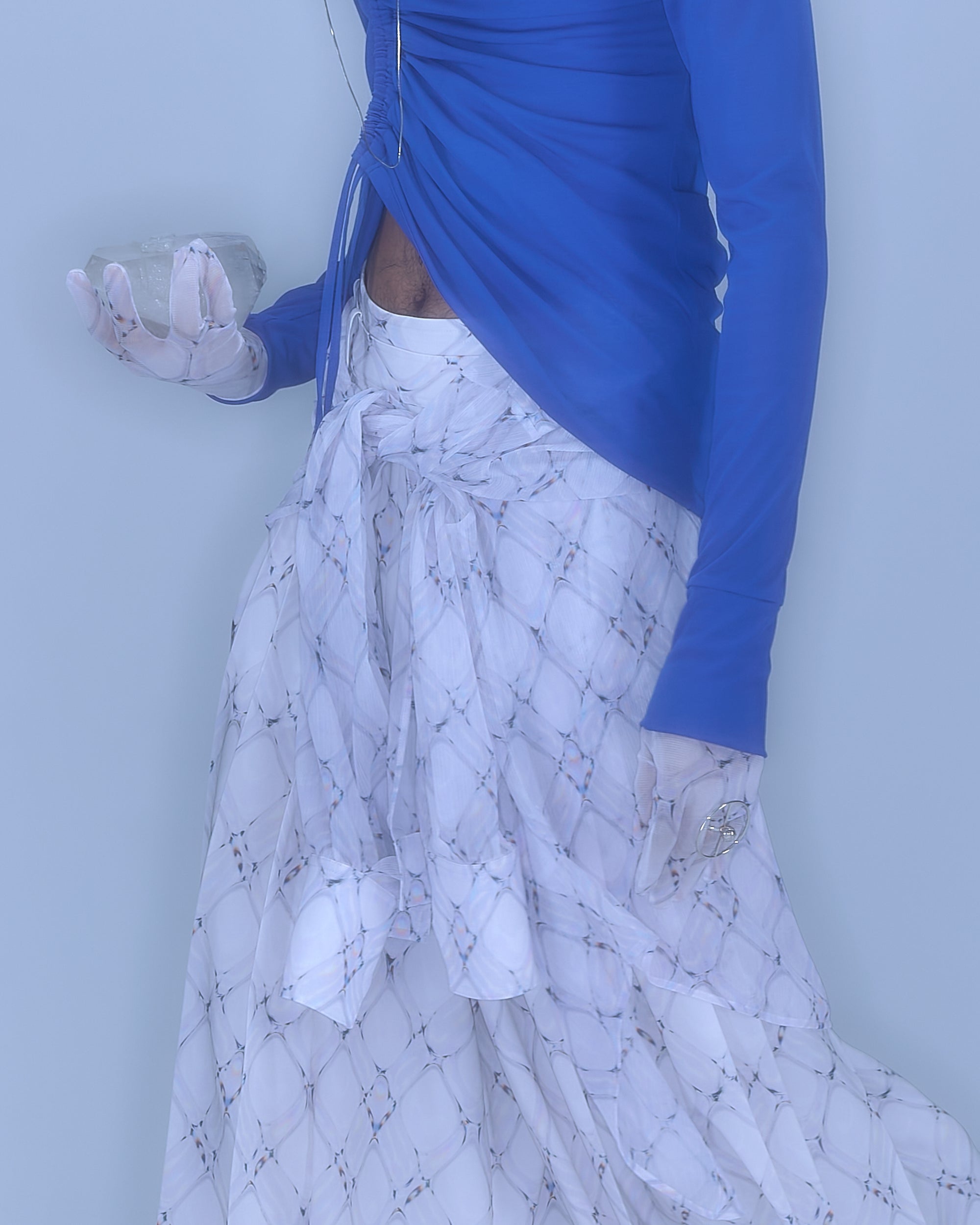 [PRE] Hak Pleats Pants Lattice / white