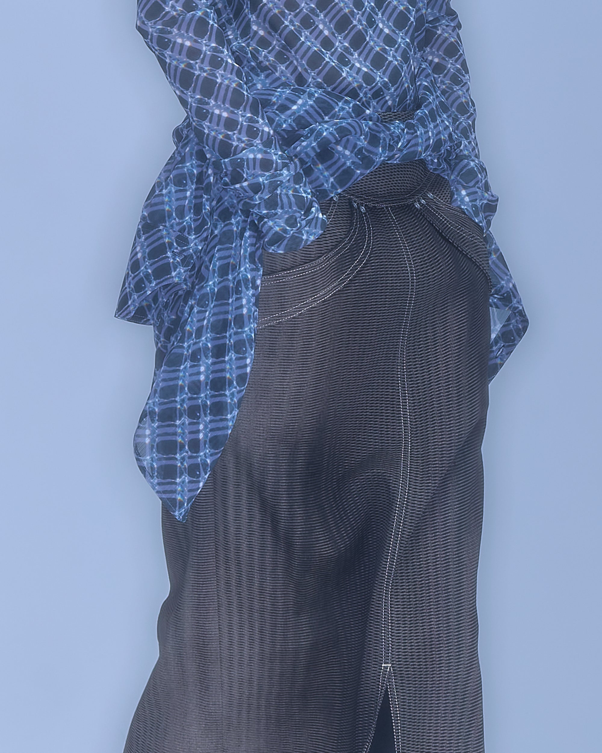 [PRE] Mirage Bleach Skirt / black