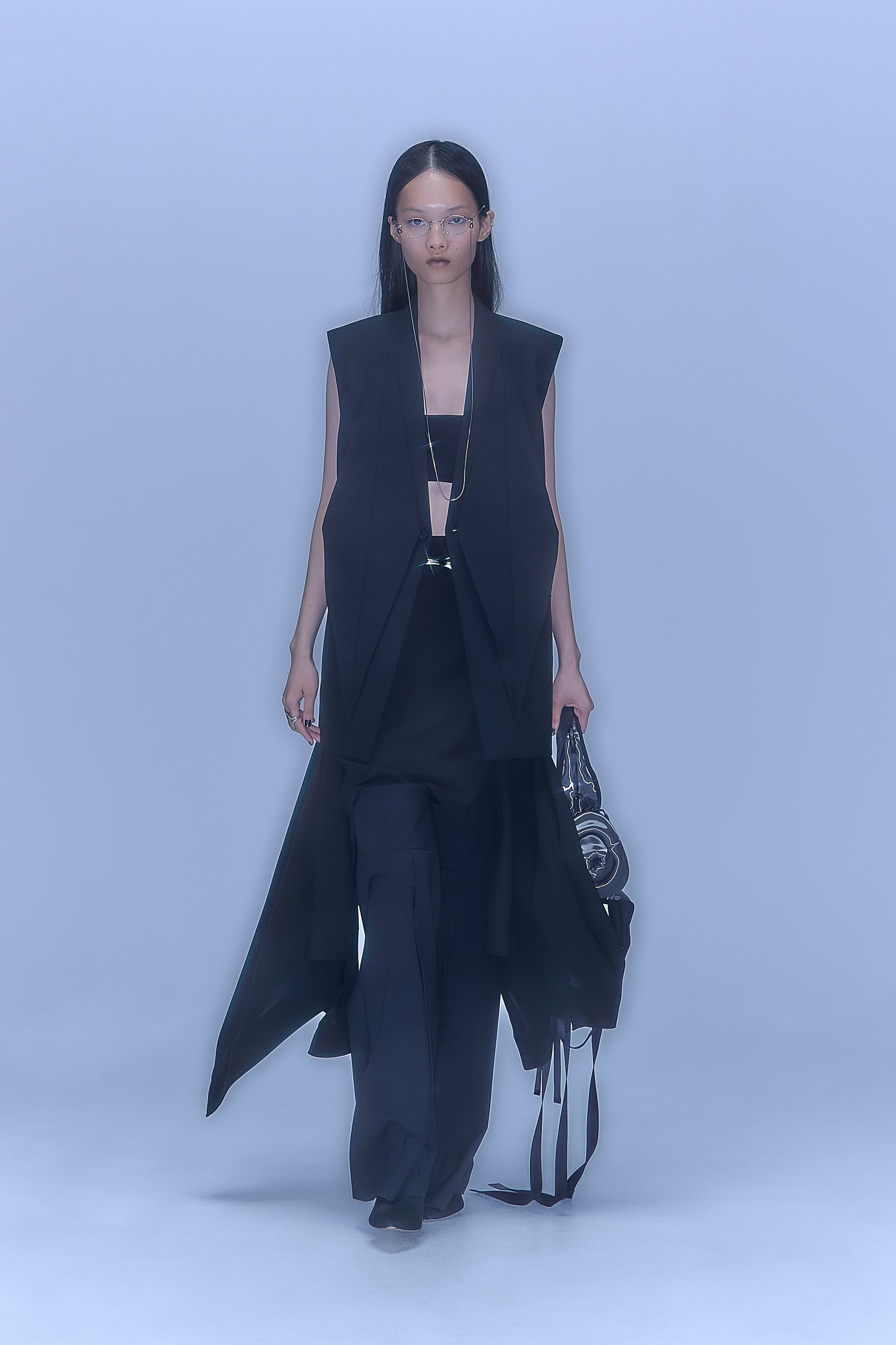 Dia Sleeveless Jacket / black