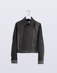 Mirage Bleach Denim Jacket / black