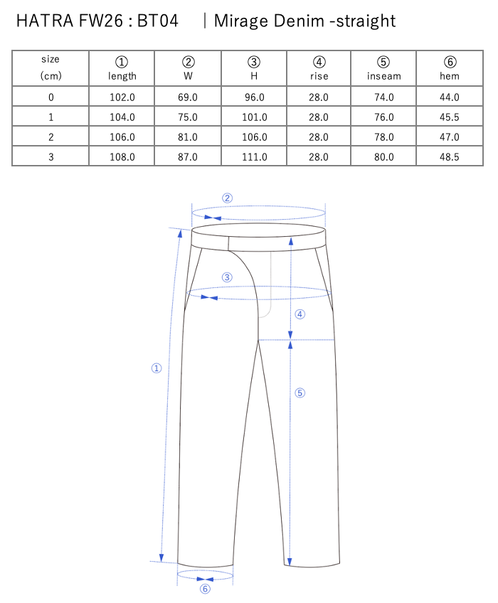 Mirage Denim -straight / navy