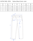 Sphere Bleach Denim -bold / black