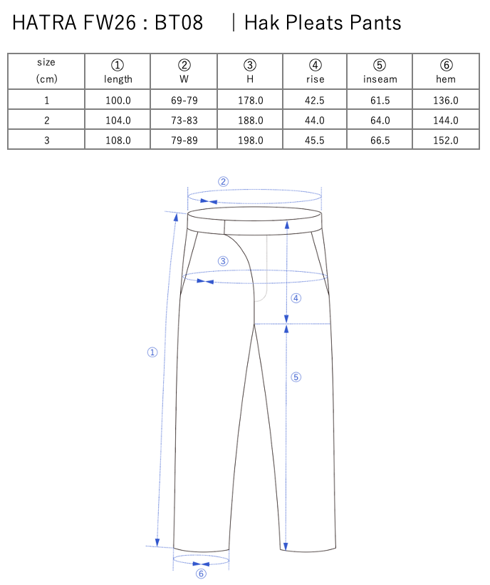 Hak Pleats Pants / grey