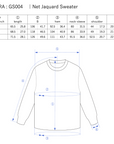 Net Jacquard Sweater