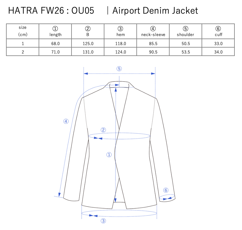 Airport Denim Jacket / black