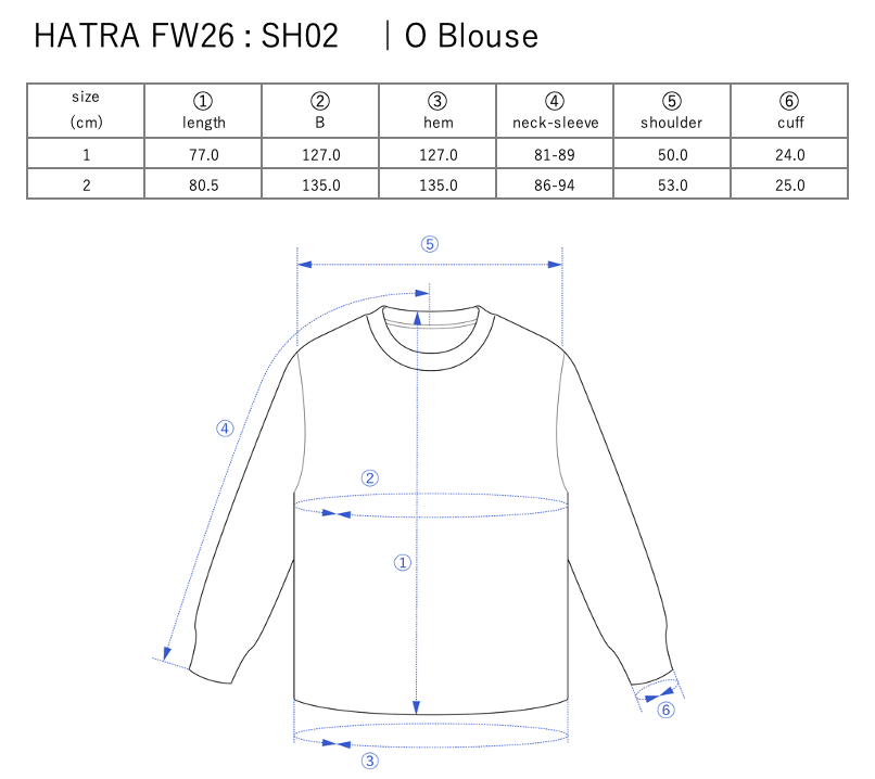 O Blouse / grey