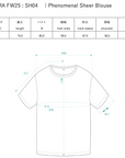 Phenomenal Sheer Blouse / halo-II