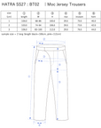 Moc Jersey Trousers / black - Size chart