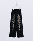 Caustics Bleach Denim / black
