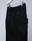 Refrain Denim Skirt / black - Image 2