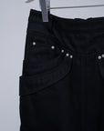 Refrain Denim Skirt / black - Image 3