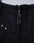 Refrain Denim Skirt / black - Image 5