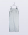 Refrain Denim Skirt / grey