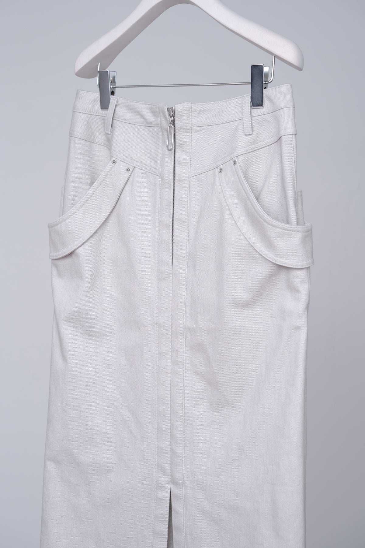 Refrain Denim Skirt / grey - Image 5