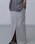 Refrain Denim Skirt / grey - Image 9