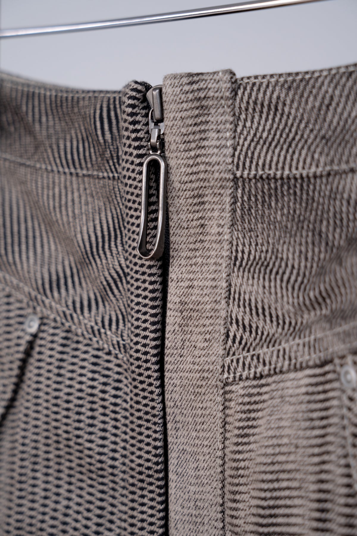 Mirage Bleach Mini Skirt / black - Image 4