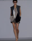 Mirage Bleach Mini Skirt / black - Image 6