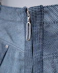 Mirage Bleach Mini Skirt / navy - Image 3