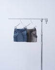 Mirage Bleach Mini Skirt / navy - Image 6