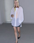 Mirage Bleach Mini Skirt / navy - Image 10