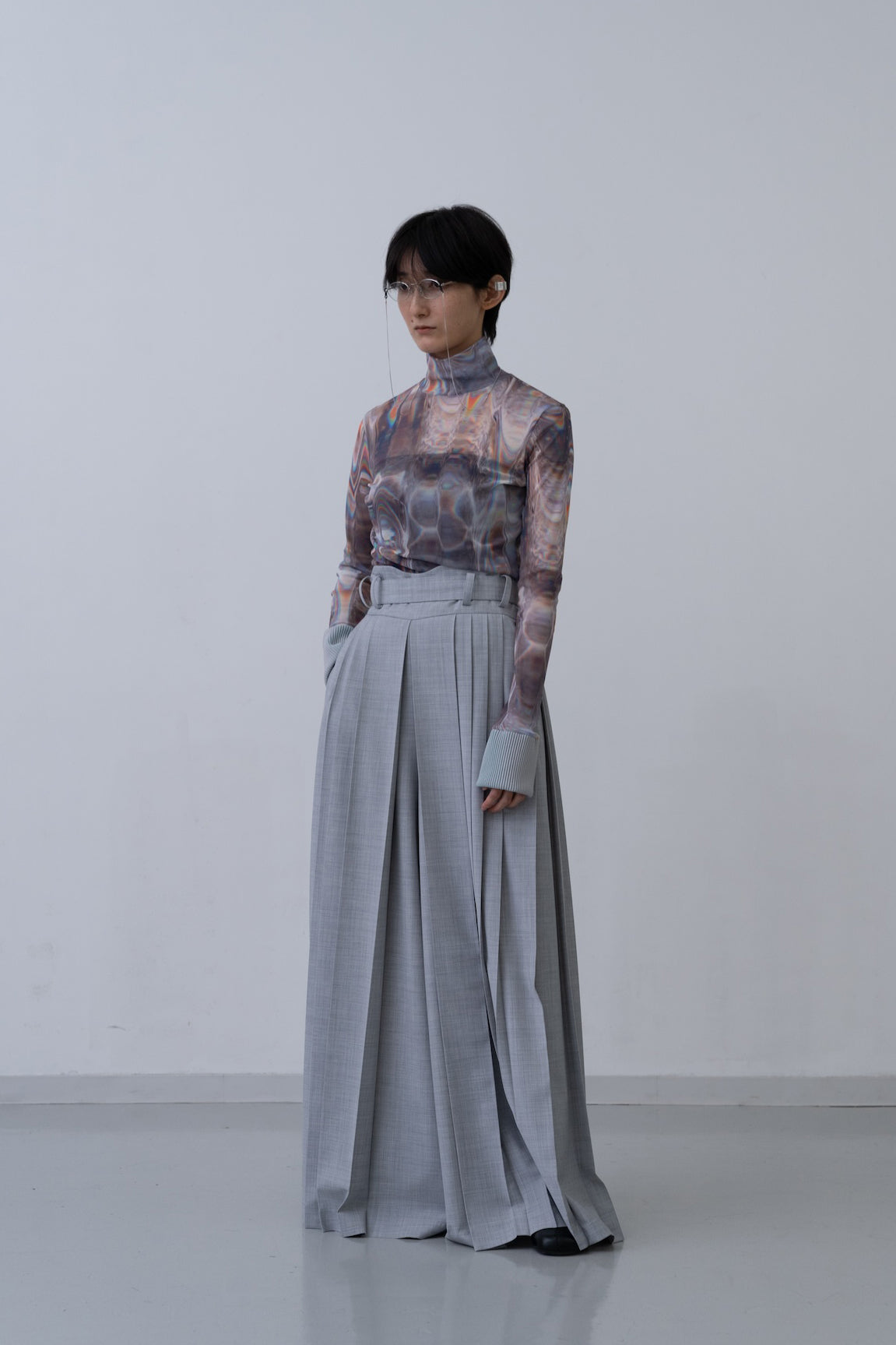 Hak Pleats Pants U / grey - Image 7