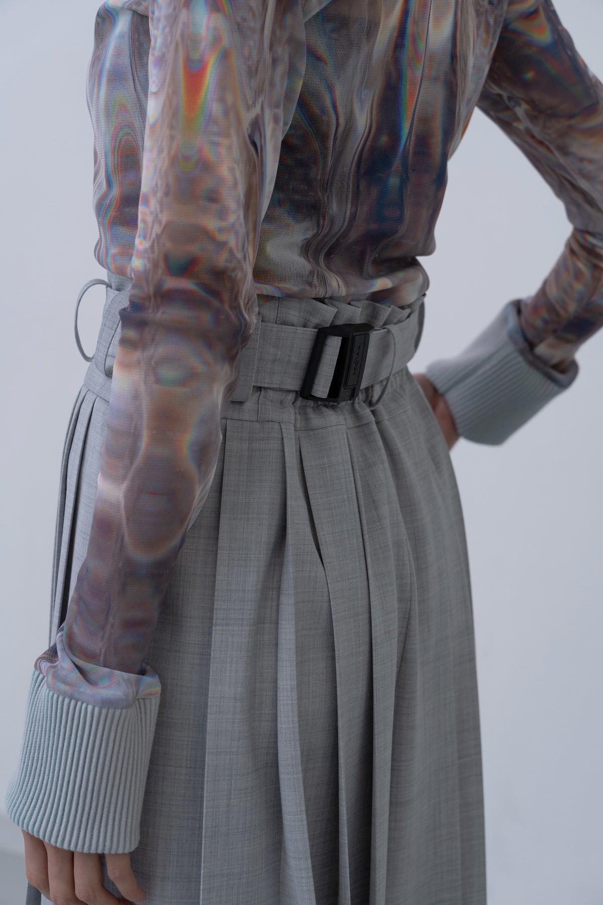 Hak Pleats Pants U / grey - Image 9