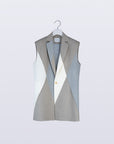 Winker Sleeveless Jacket / grey-m