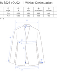Winker Denim Jacket / black - Size chart
