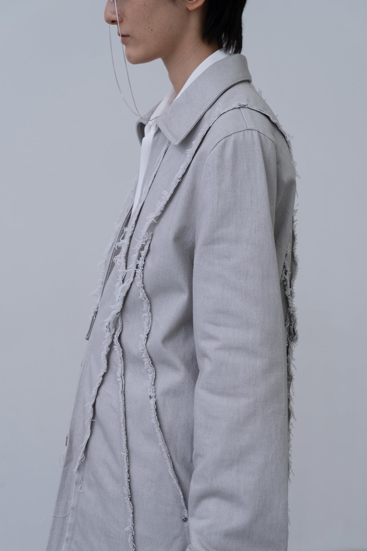 Winker Denim Jacket / grey - Image 9