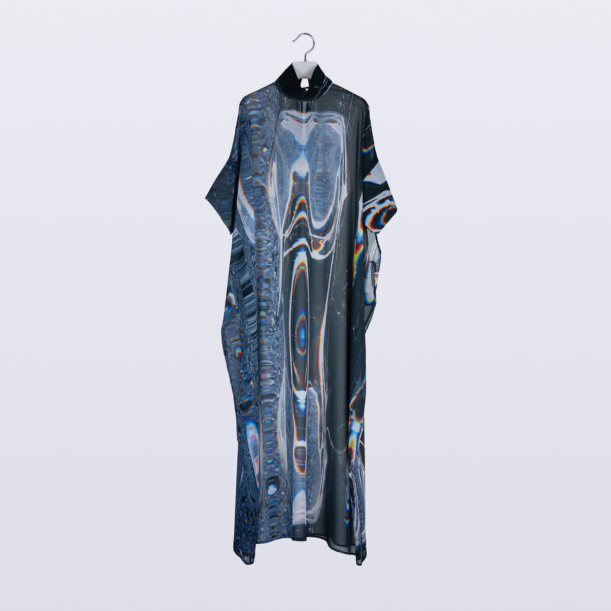 Phenomenal Sheer Robe / oil-black