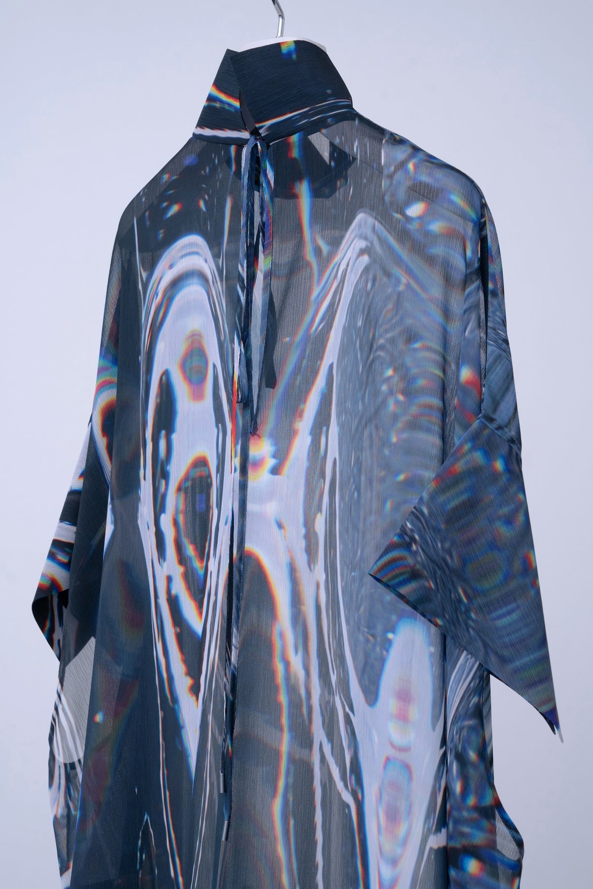 Phenomenal Sheer Robe / oil-black - Image 3