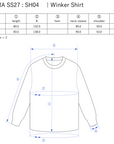 Winker Shirt / grey-m - Size chart