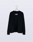 Winker Embroidery Sweat Shirt / black