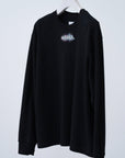 Winker Embroidery Sweat Shirt / black - Image 2