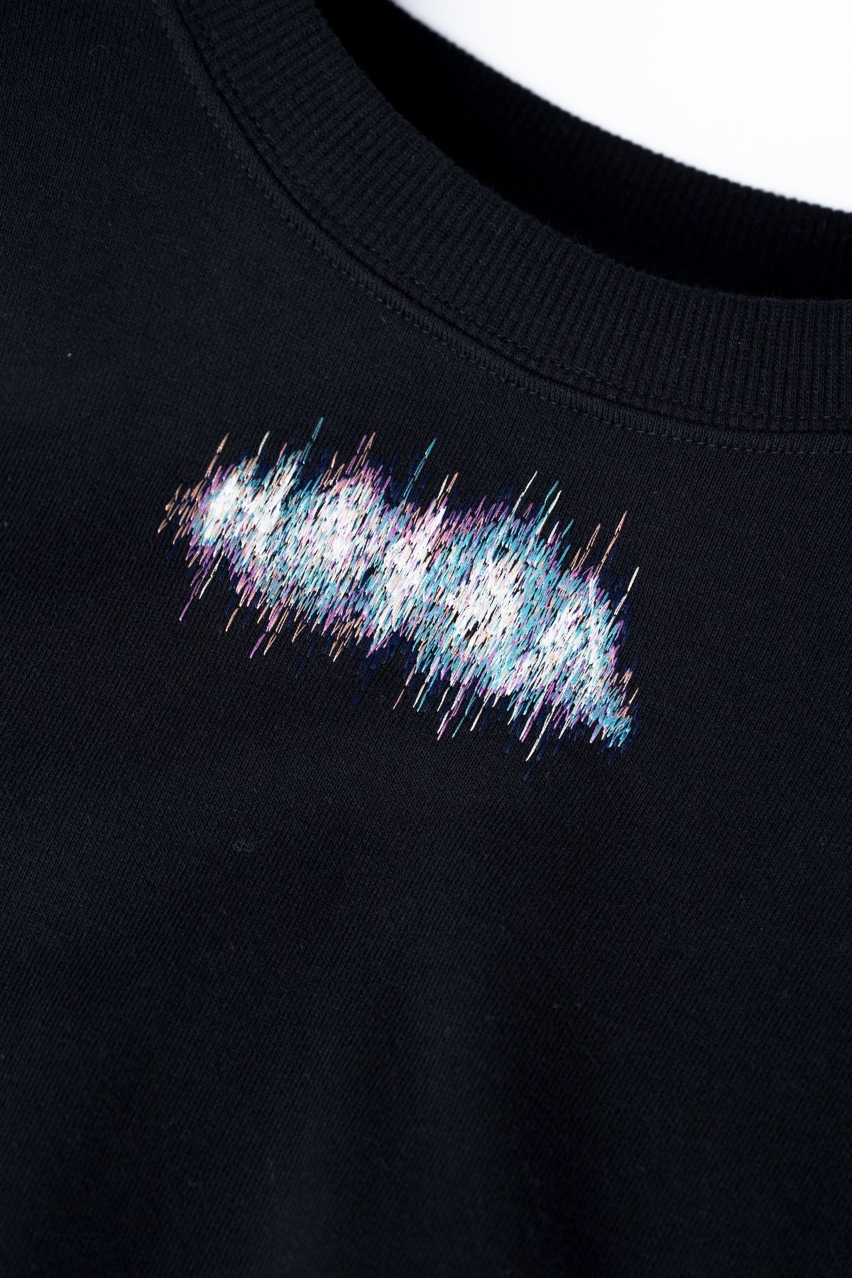 Winker Embroidery Sweat Shirt / black - Image 4