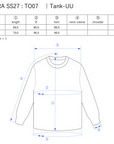 Tank-UU / grey - Size chart
