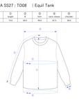 Equil Tank / yellow-grey - Size chart