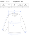 Shapeshift Top / black - Size chart