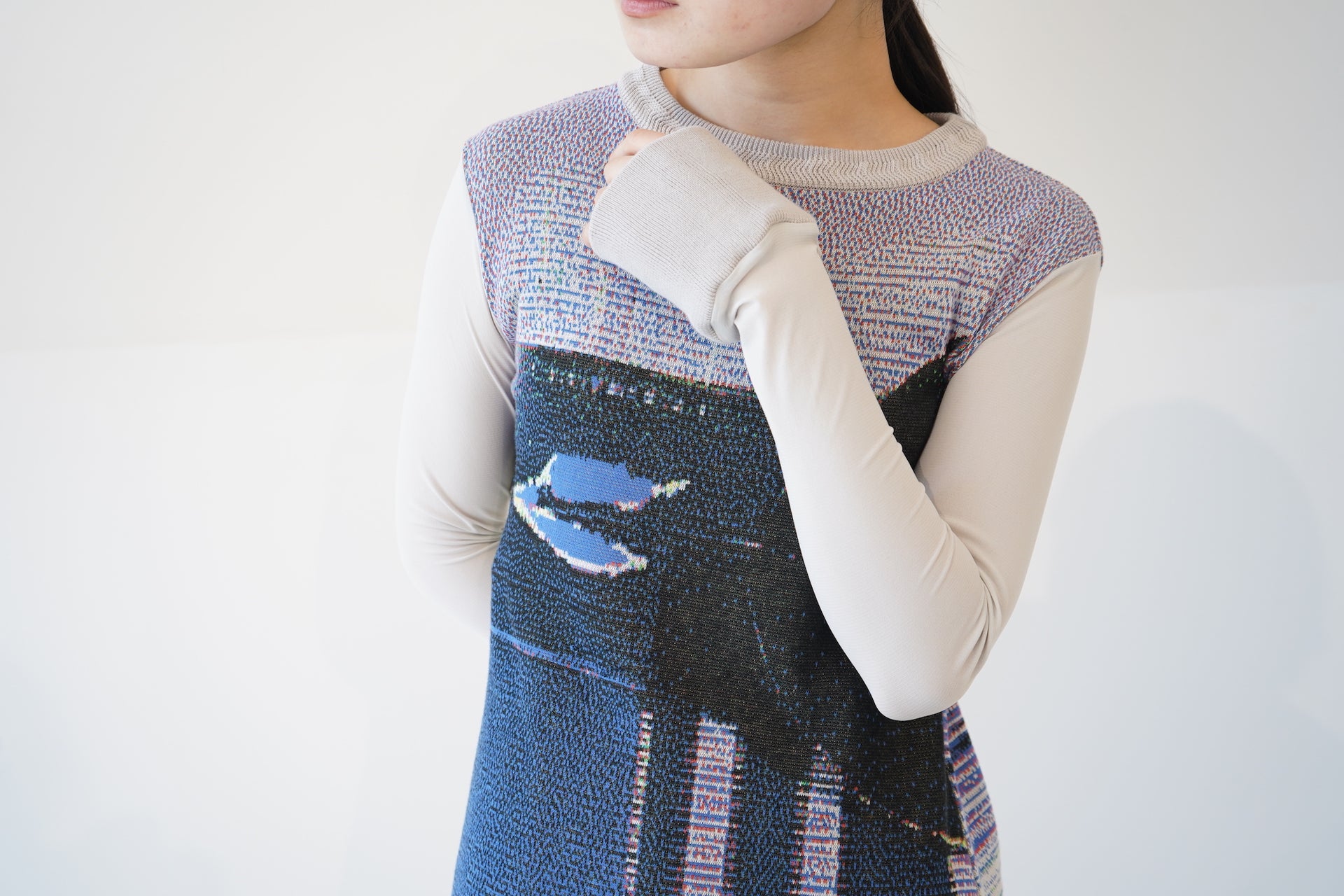 Battle Robe Pixel Pixel Tear Robe / blue tear – HATRA OFFICIAL