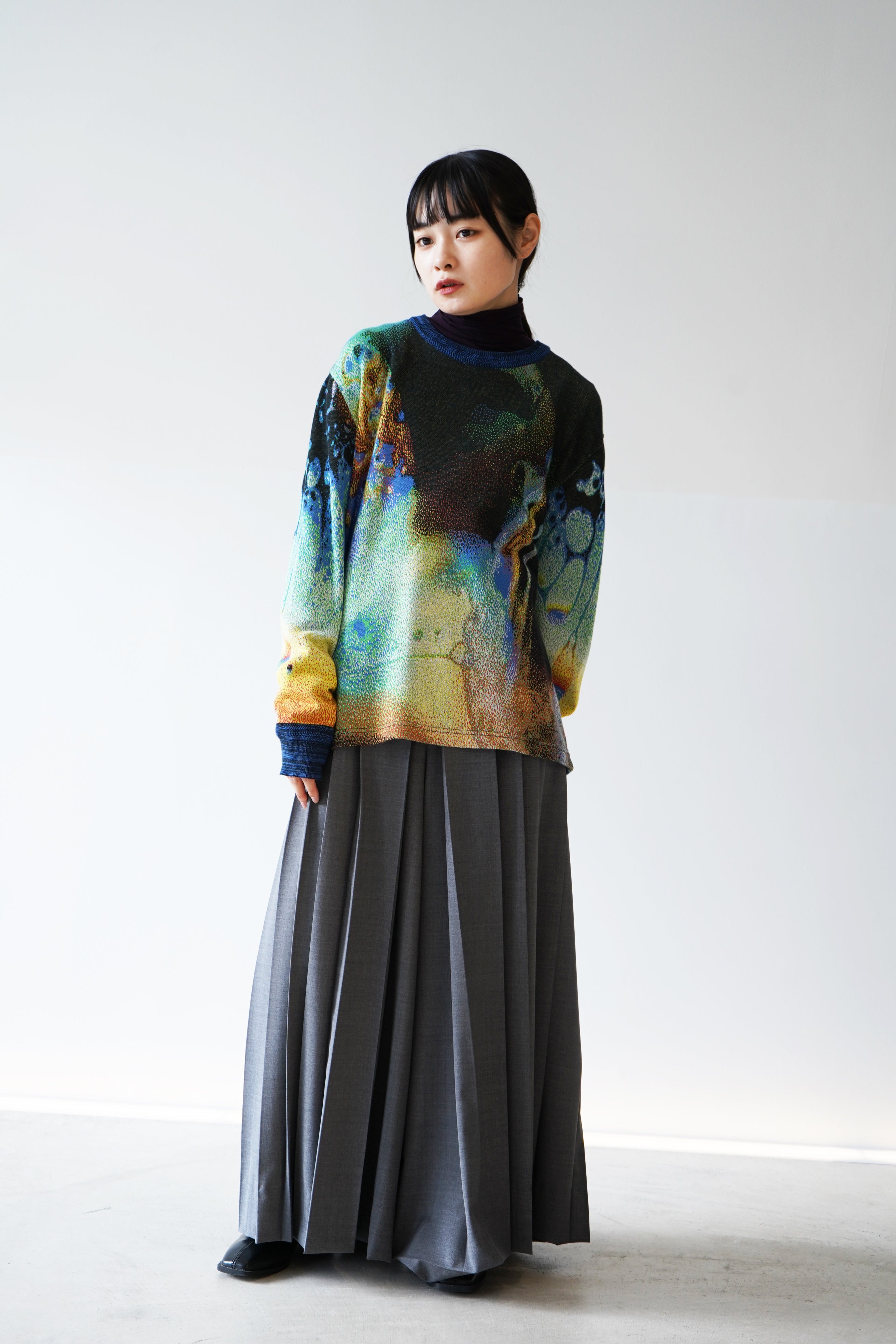 Ink Scape Sweater / magma