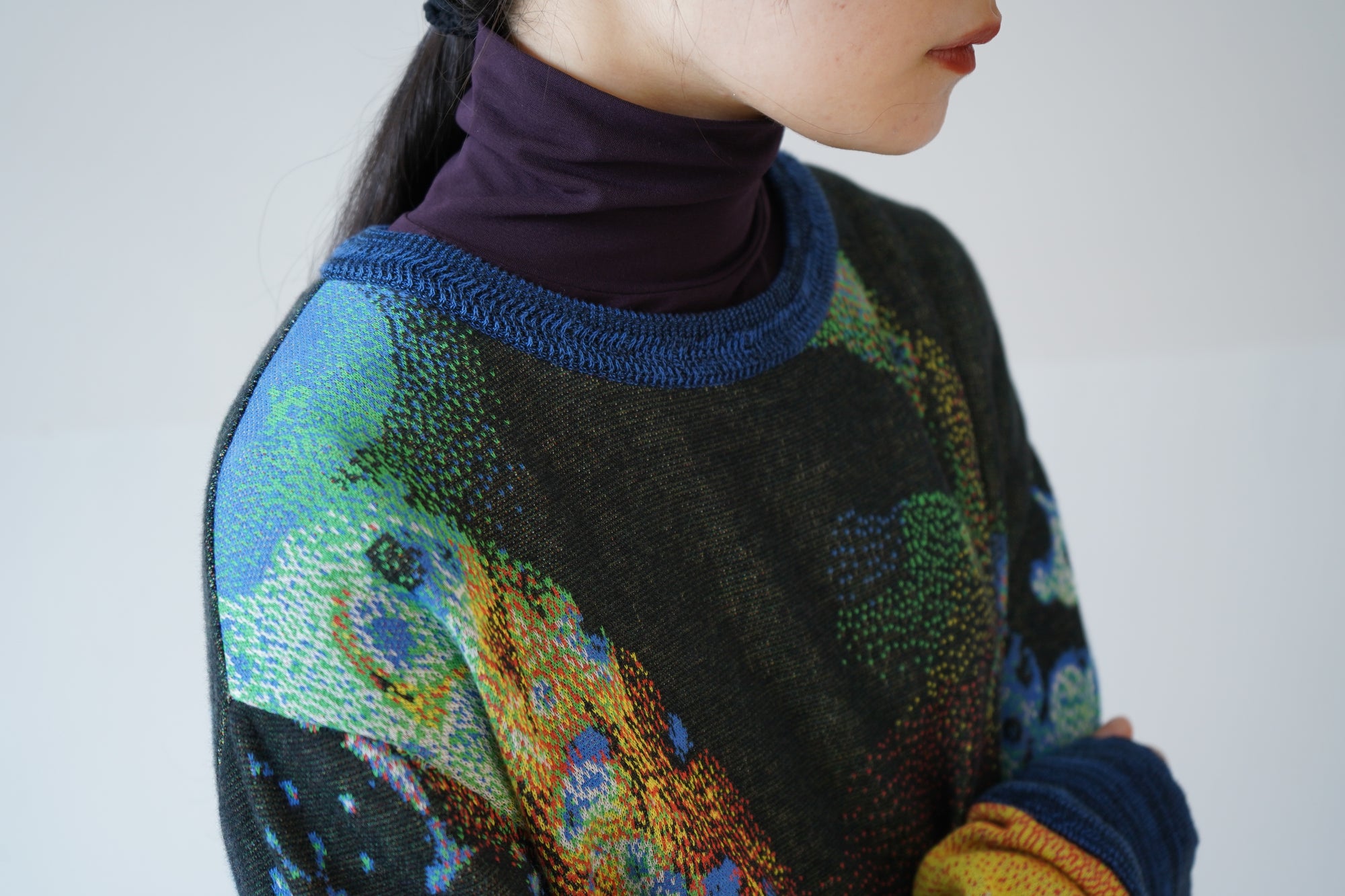Ink Scape Sweater / magma