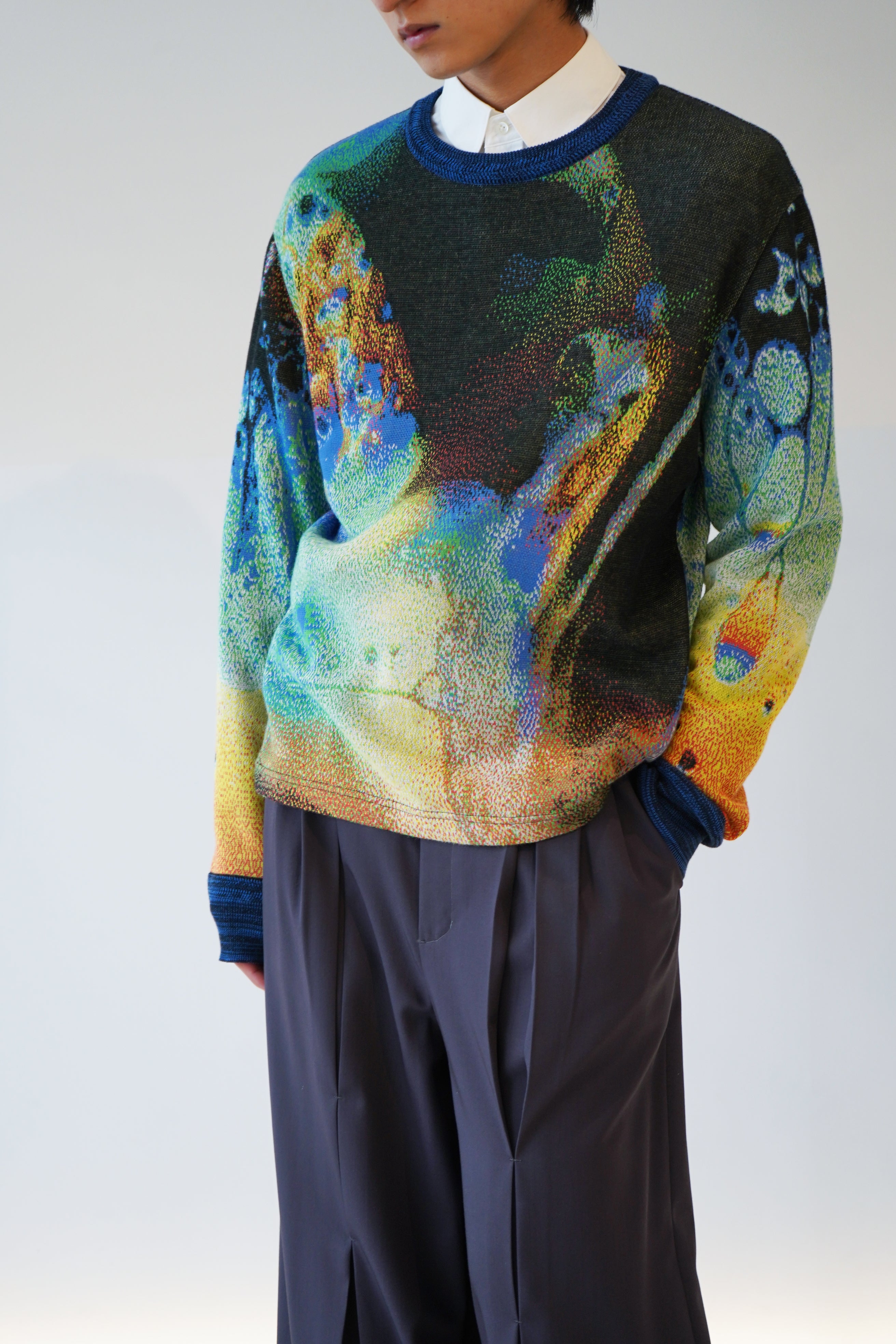 Ink Scape Sweater / magma