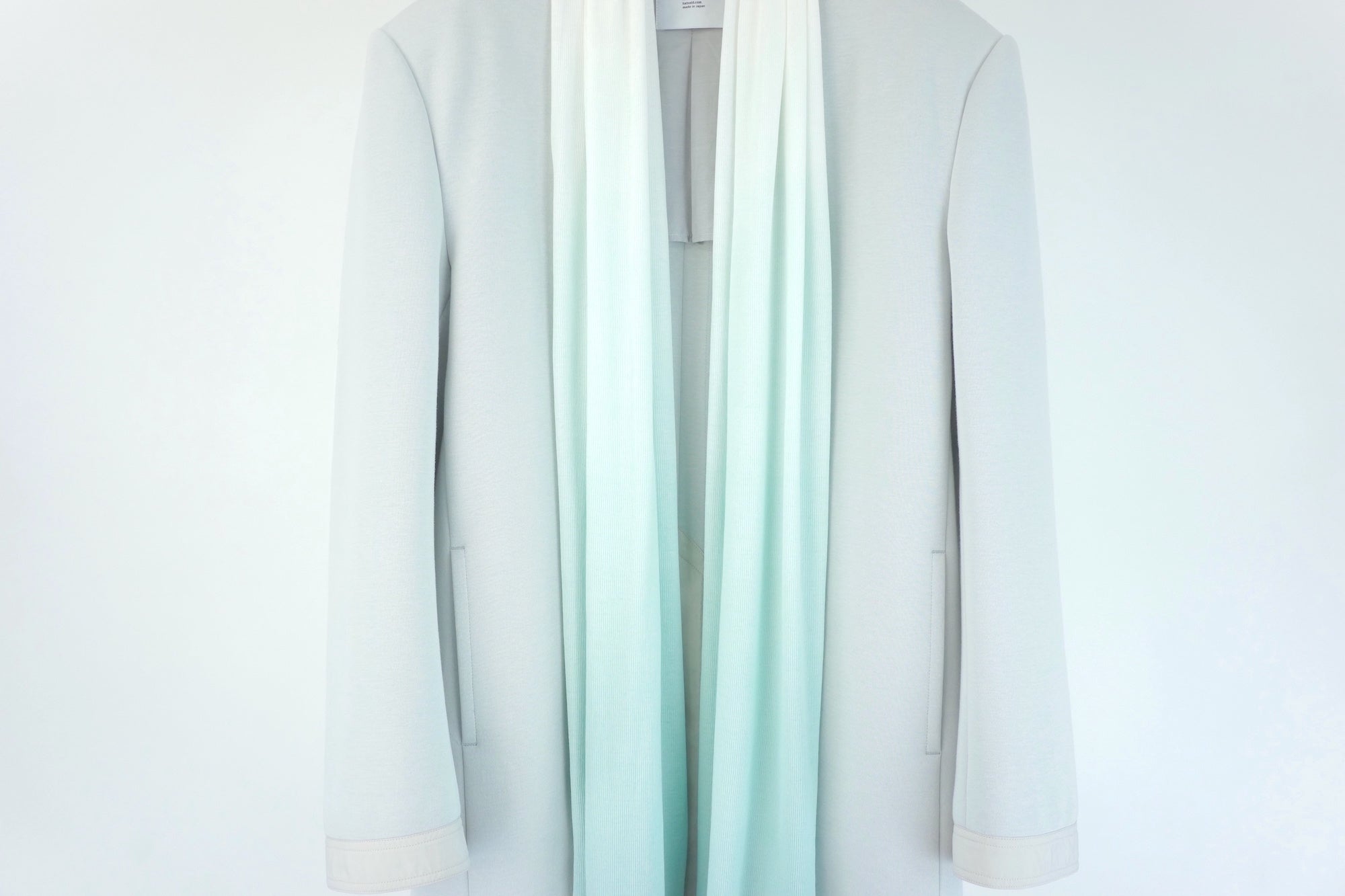 Feather Collar Jacket / cloudy