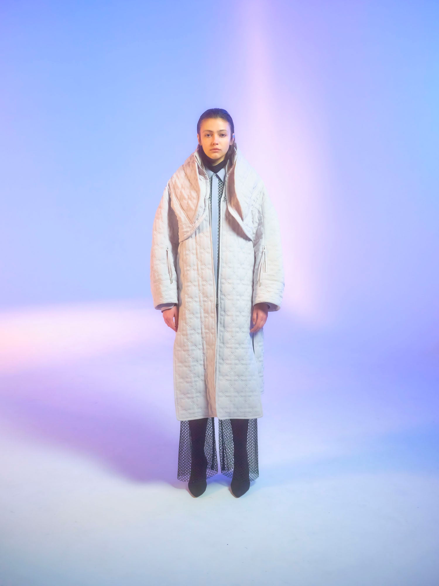 Octa Quilt NS Gown / grey