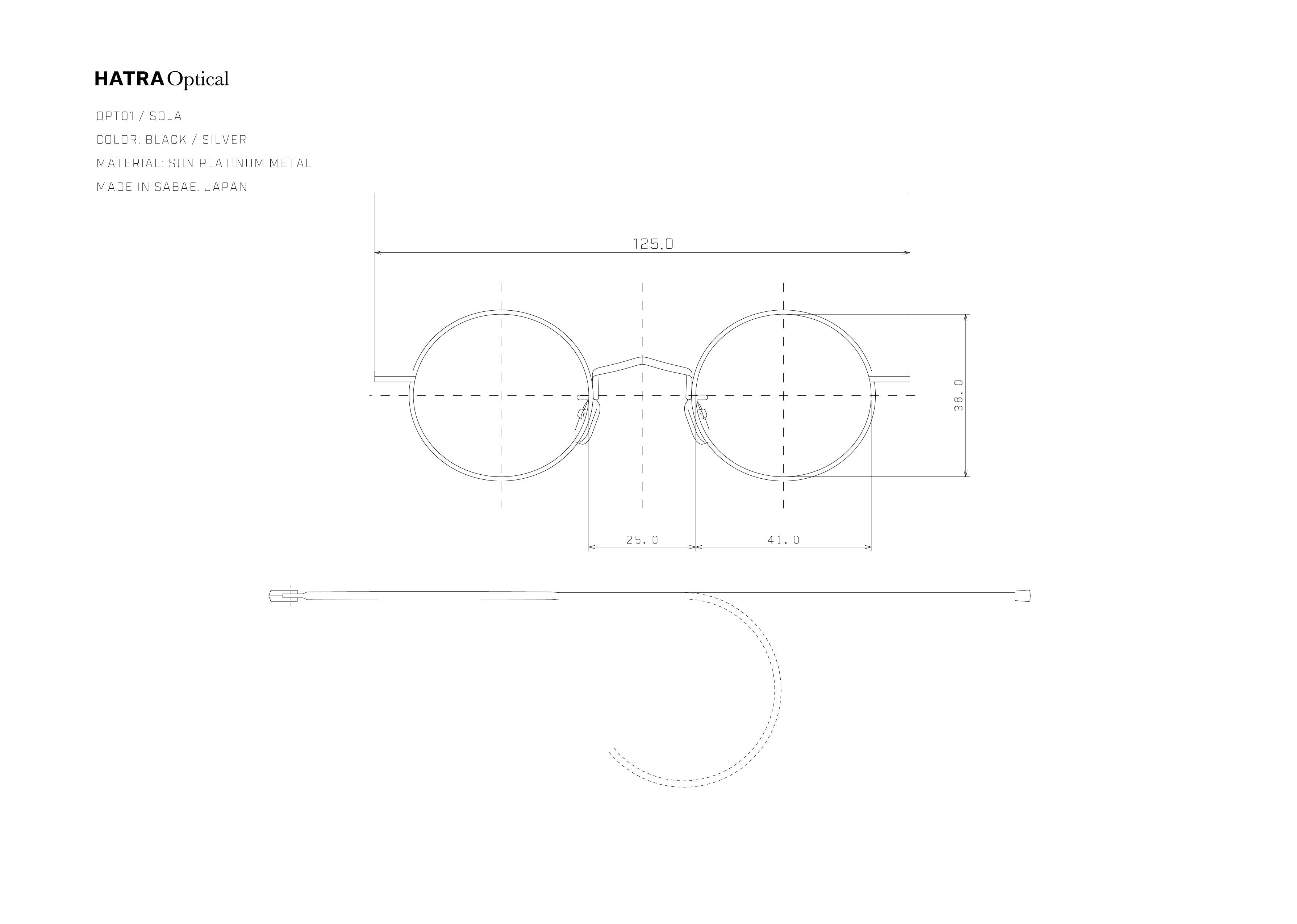 ナラ HATRA Optical Sola / black-multi – HATRA OFFICIAL